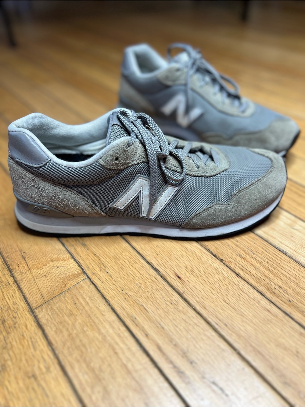 New Balance 515v3 Men's Suede Lace-Up Low Top Sneakers Gray Marblehead size 11.5
